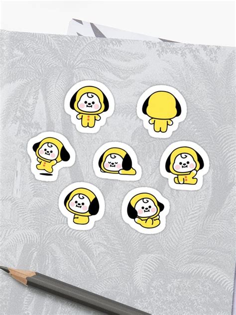 BT21 Baby CHIMMY Set Sticker By Cypher4mp3 Redbubble Cute