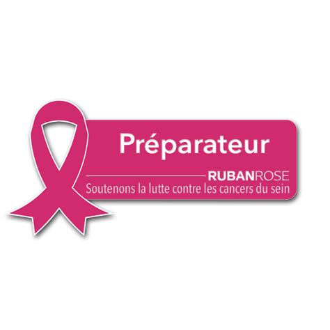 Badge Préparateur spécial Octobre Rose