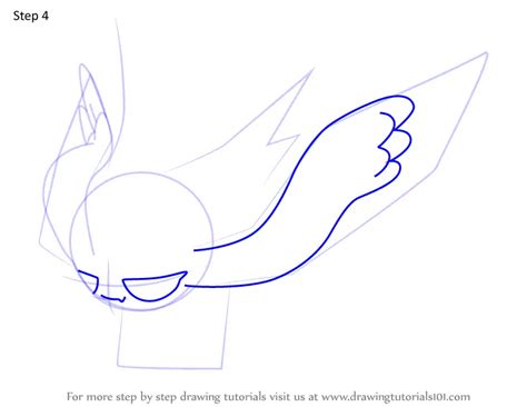 How To Draw Flutter Mane From Pokemon Pokemon Step By Step