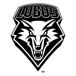 UNM Lobos Logo Black and White – Brands Logos