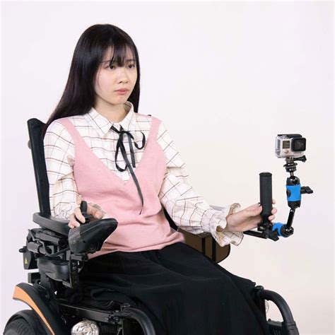 Wheelchair Tube Clamp Dual Knuckle GoPro Holder KM 217 KUPOCARE