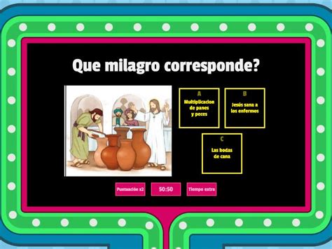 Jesus hace señales milagrosas Concurso de preguntas