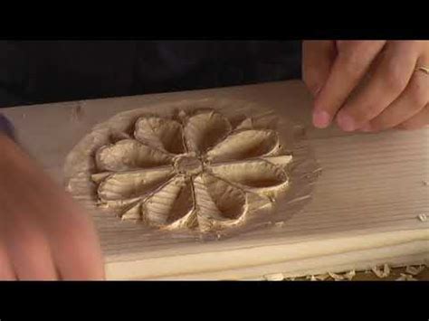 Fai Da Te Scolpire Un Fiore Nel Legno Wood Processing Diy Youtube