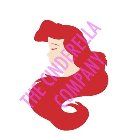 Ariel Head Silhouette