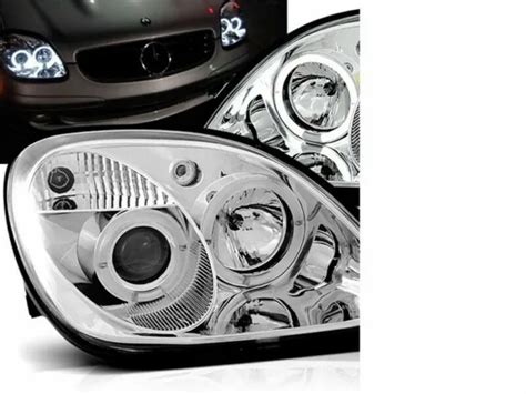 CLEAR PROJECTOR ANGEL Eye Headlights Headlamps For Mercedes Slk R170