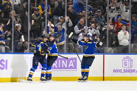 St Louis Blues Player Of The Game Vs San Jose Sharks Jake Neighbours