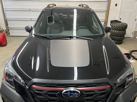 2021 Sport Crux MotorSports Vinyl Hood Overlay Subaru Forester