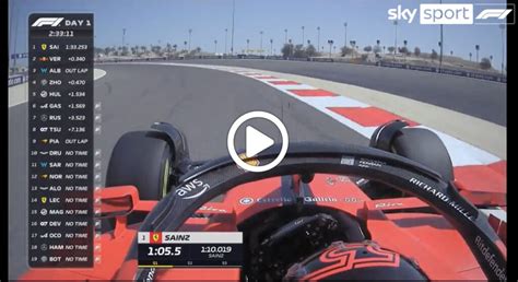 F Ferrari Sf Onboard Con Sainz Nella Prima Mattinata Di Test In