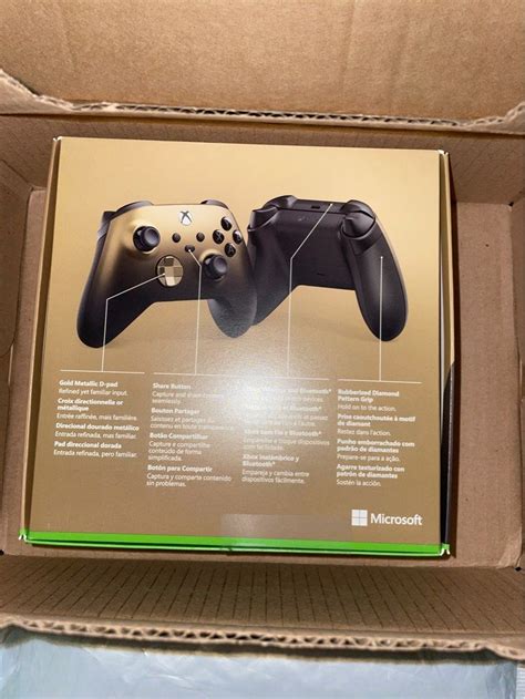 Xbox Series X S Special Edition Gold Shadow Wireless Controller, Video ...