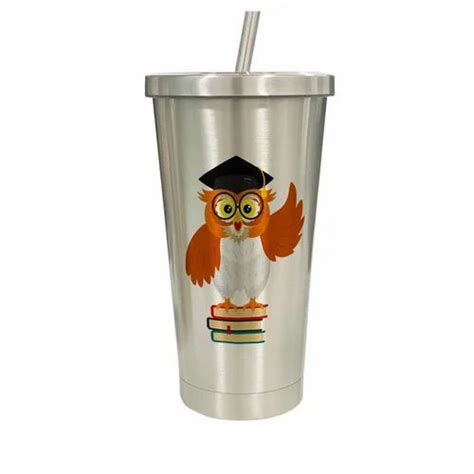 Ikraft Stainless Steel Tumbler Printed Design Wise Owl At Rs 99900 Steel Tumbler Ss