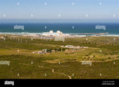 Aerial view of the Koeberg nuclear power station on the west coast ...