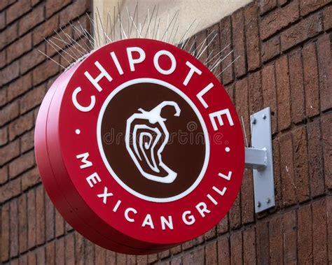 Chipotle Mexican Grill Sign In London Uk Editorial Stock Image Image