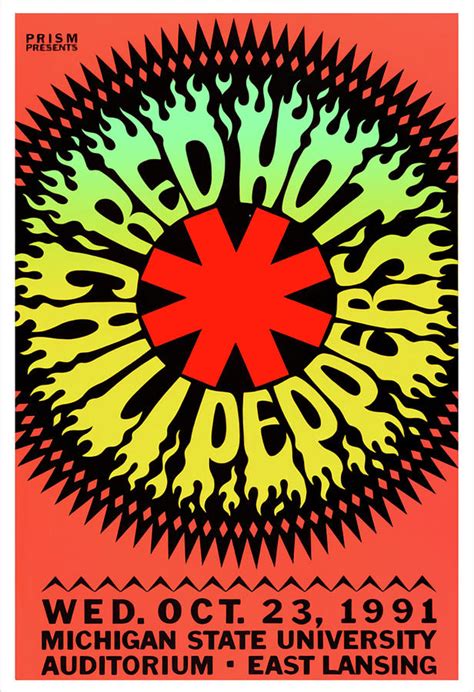 The Red Hot Chili Peppers In Concert Poster Digital Art By Maisie Osborne Fine Art America
