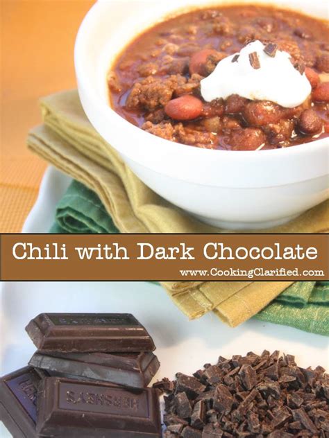 Chili with Dark Chocolate – Cooking Clarified