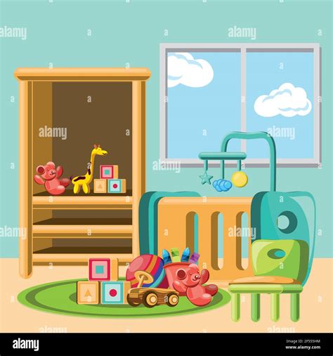 Nursery Playroom Cartoon Stock Vector Image And Art Alamy