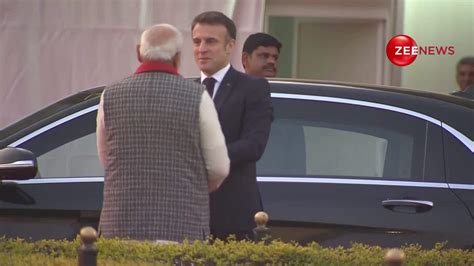 Pm Modi And French President Macron Explore Jantar Mantar In Jaipur Zee News