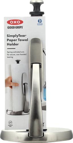 Oxo Good Grips Simplytear Paper Towel Holder Stainless Steel Silver