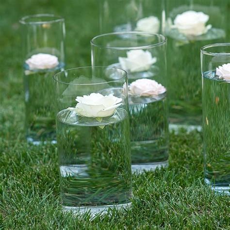 Amazon WDHODEC Clear Glass Flower Vases 6 PCS Bud Cylinder Vase