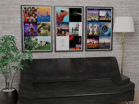 Pink Floyd Album Covers Poster Set of Three Pink Floyd Vintage Poster ...