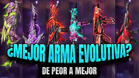 Descubre Cu Les Son Las Armas Evolutivas M S Poderosas En Free Fire