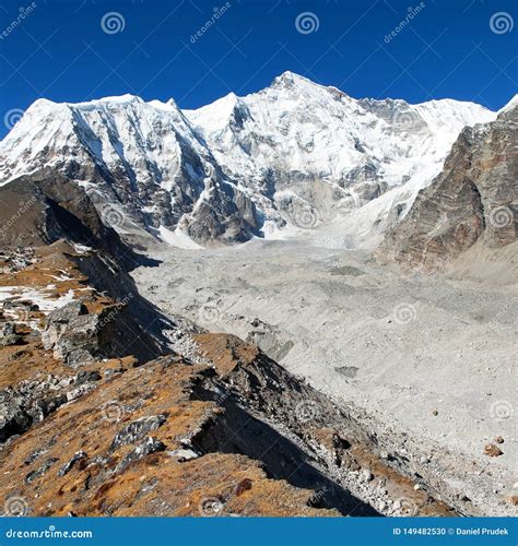 Mount Cho Oyu Nepal Himalayas Mountains Stock Photo Image Of