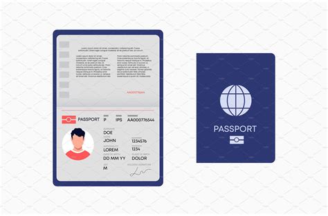 Passport Cover Vector