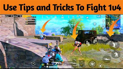 Use Tips Tricks To Fight 1v4 In Pubg Mobile Amazing Solo Vs