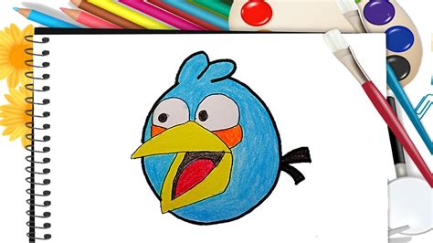 Drawing Angry Birds Easy Angry Birds Drawing Drawing Blue Bird