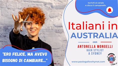 Parrucchiera In Australia Con Antonella Mongelli Da Sydney YouTube