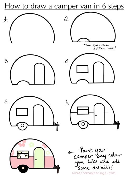 How To Draw A Van Step By Step At Drawing Tutorials