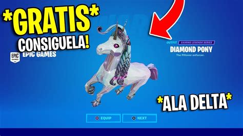 Como Conseguir Gratis El Ala Delta De Pony De Diamantes En Fortnite