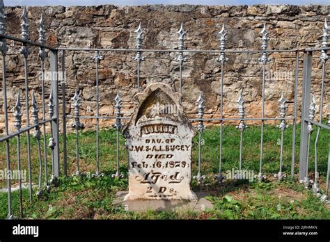 The Grave Of An Infant In The Cemetery At Fort Reno A Former U S Army