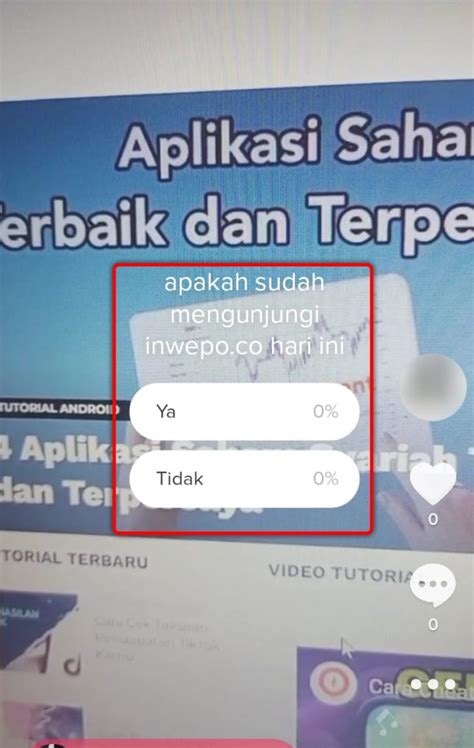 Cara Membuat Polling Di Tiktok Inwepo