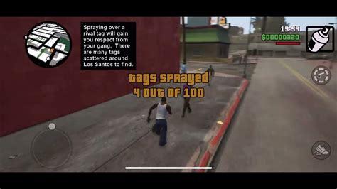 Gta San Andreas Definitive Edition Mission 3 Tagging Up Turf Youtube