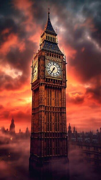 Premium AI Image | london large clock tower