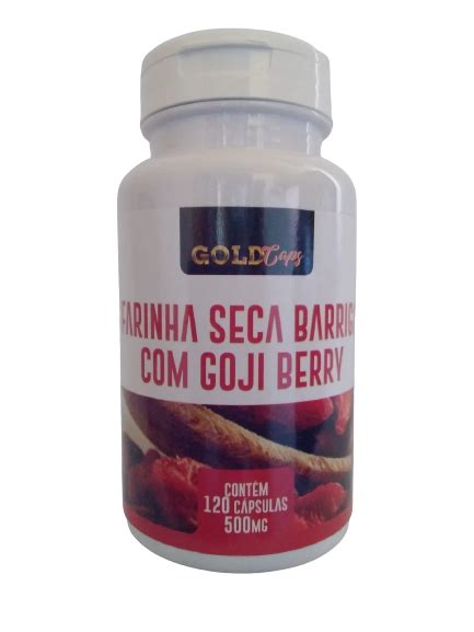 Farinha Seca Barriga Goji Berry Capsulas Mg Gold Caps Natu