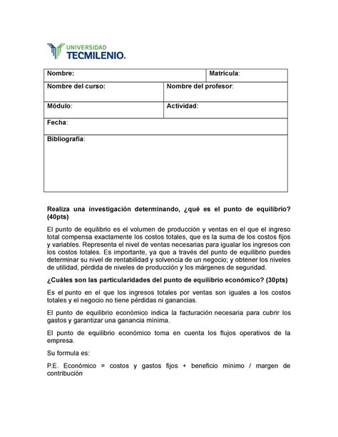 Actividad 11 Admin financiera Nombre Matrícula Nombre del curso