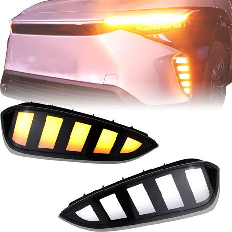 Pgtopone Switchback Whiteamber Led Front Fog Daytime Running Lamp Wdynamic Flash