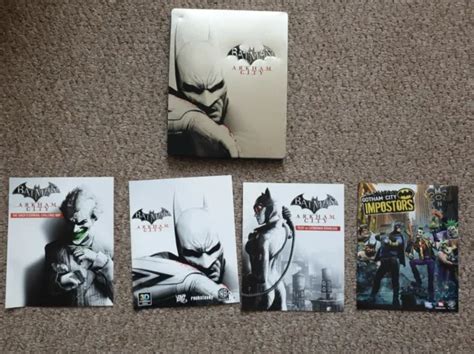 BATMAN ARKHAM CITY Steelbook Catwoman Joker Mappa Sopravvivenza Gioco