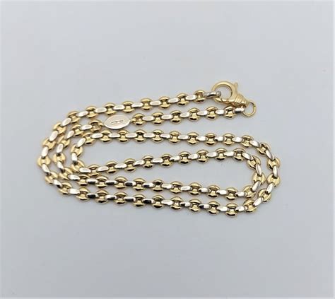 18 Kt White Gold Yellow Gold Necklace Catawiki