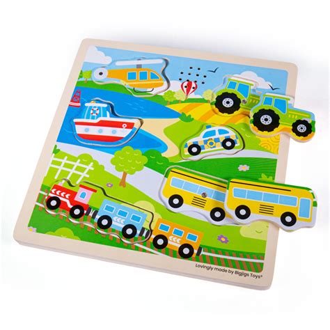 Bigjigs - Sound Puzzle - Transport - Toy Dubai (Toys MENA LLC)