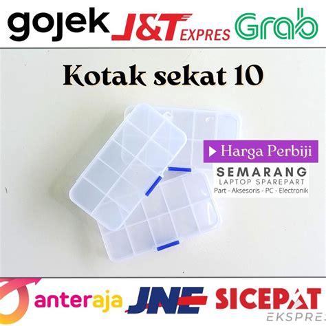 Jual Kotak Sekat Tempat Penyimpanan Obat Baut Manik Perhiasan Anting