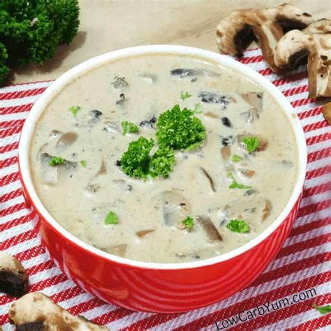 Cream Of Mushroom Soup Recipe Gluten Free Low Carb Yum