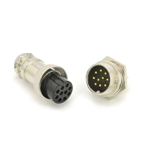 Gx Gold Plated Pin Plug Socket Aviation M Connector Female Male