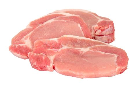 Raw Pork Meat Steaks stock photo. Image of flesh, meat - 146616026