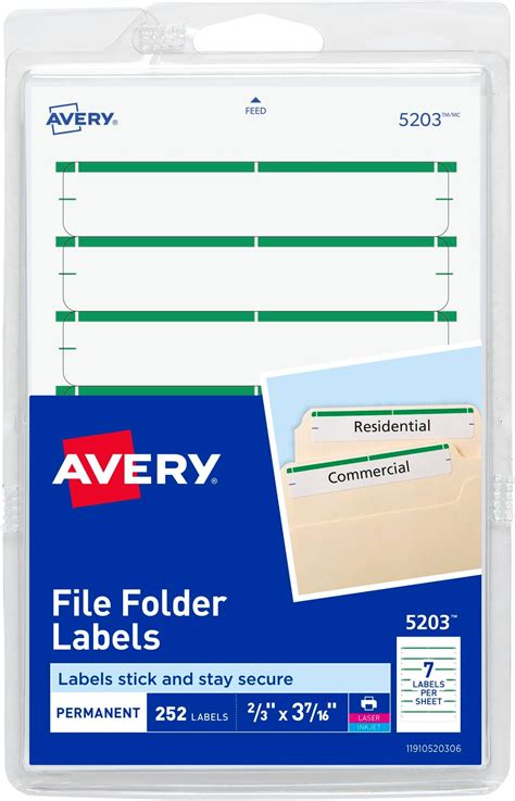 Amazon Avery Trueblock File Folder Labels X