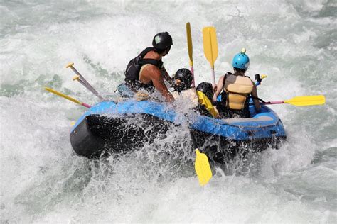 White Water Rafting on the Rapids of River Stock Photo - Image of rafting, excitement: 124021764