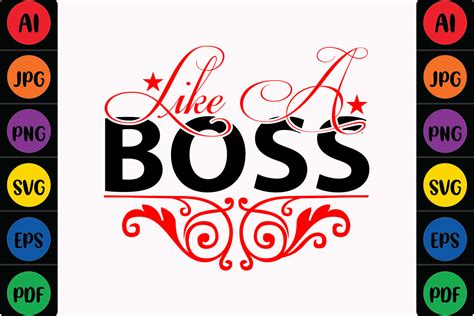 Like A Boss Graphic By Mina Akter · Creative Fabrica