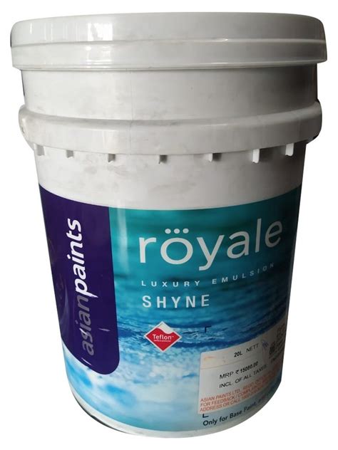 Asian Royale Shyne Luxury Emulsion Paint 20 L At Rs 11640 Bucket In