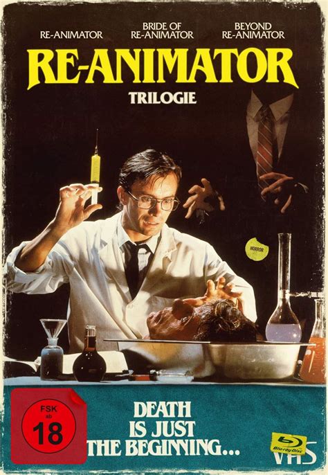 Re Animator 1 3 4 Disc Limited Collector S Edition Im VHS Design Blu